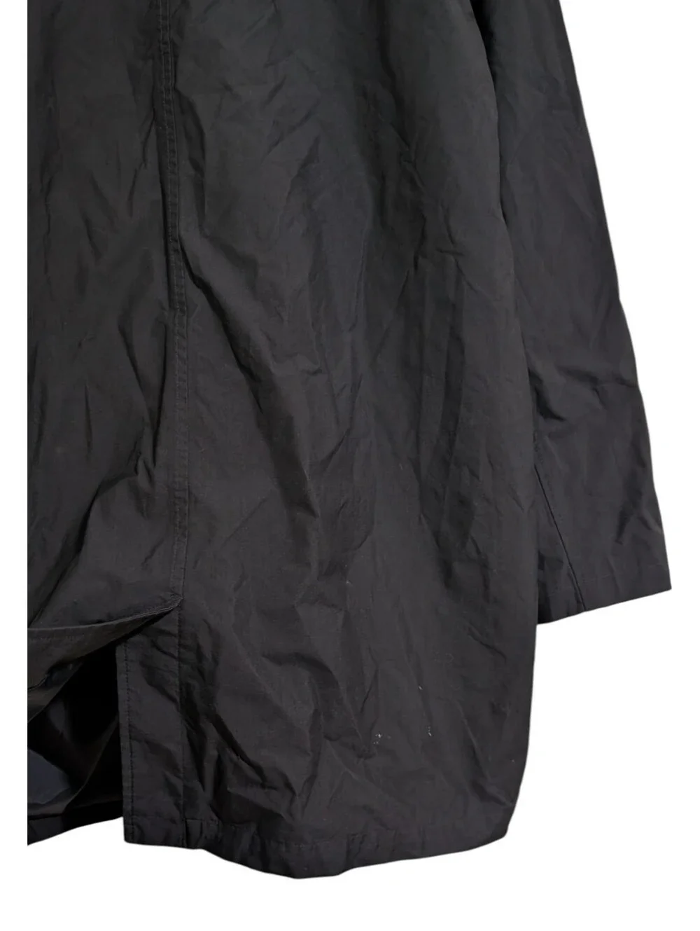 The North Face HyVent Black Hooded Rain Jacket Parka Men's XL